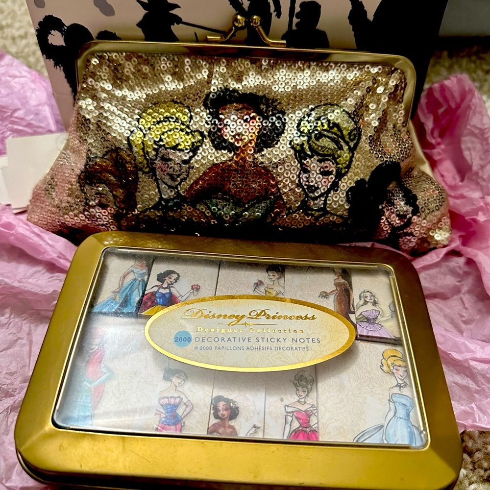 The Disney Designer sequence clutch and designer sticky note collection ..